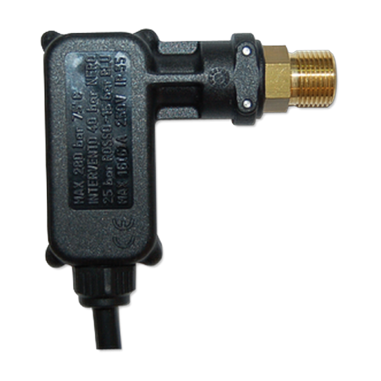 PRESOSTATO LATON PR16 1/4" M 250 BAR 90°C 250V 6A 3 HILOS